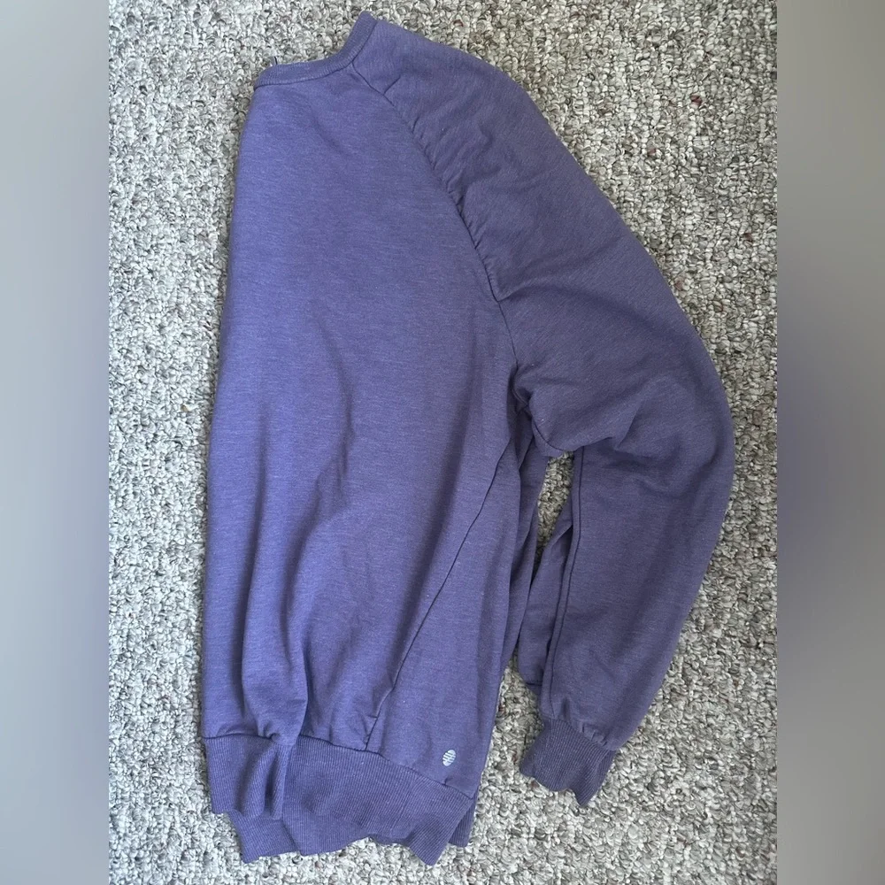 Z BY ZELLA Welina Maternity Pullover Sweatshirt Purple Mulled Medium